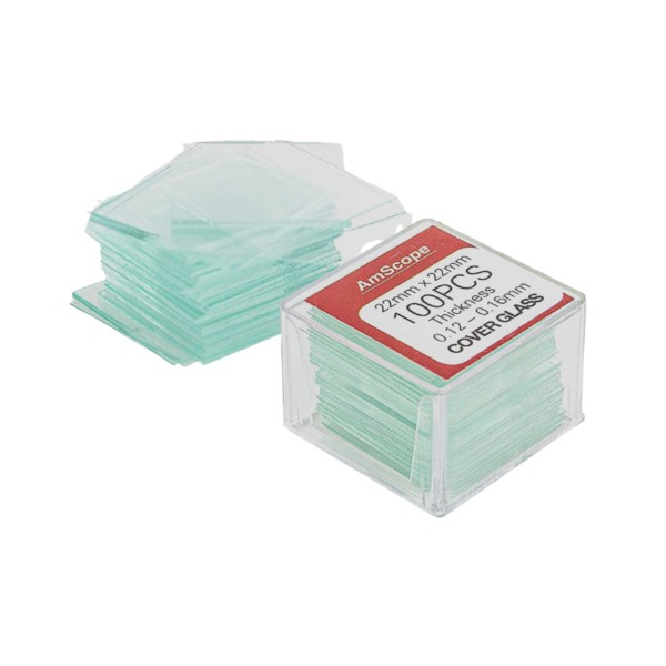 Cubreobjetos de 18 x 18 mm